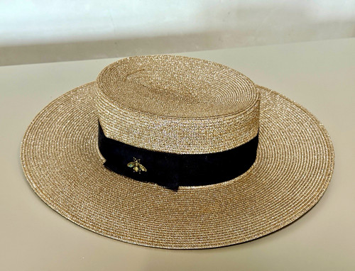 Gucci homeybee straw boater - gucci,