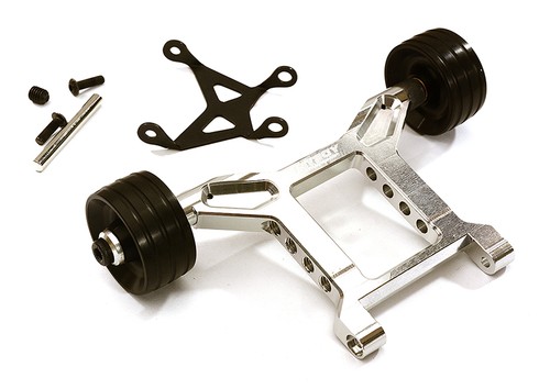 Machined aluminum wheelie - aluminum, bar