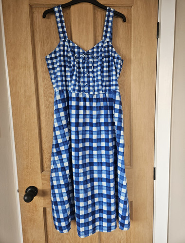 Monsoon blue white gingham - white,