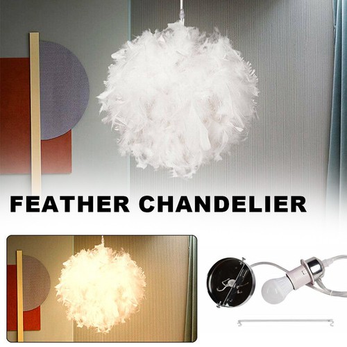 Fluffy feather light - feather, light/lamp