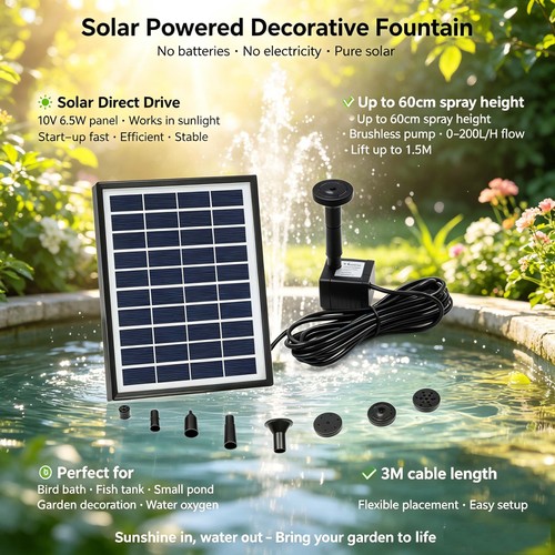 Solar fountain water pump - solar,