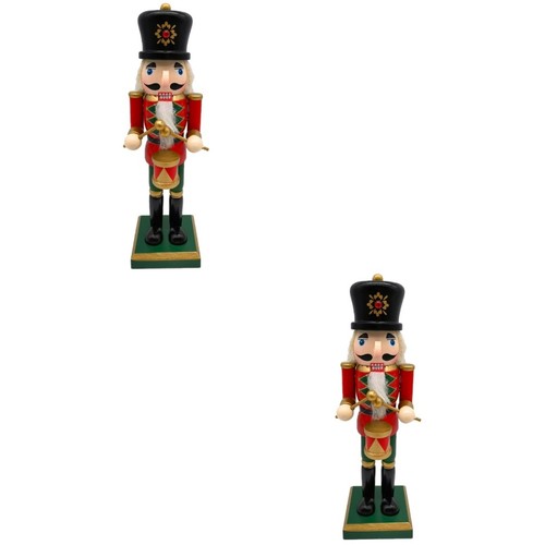 Wooden nutcracker puppet - wooden,
