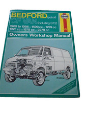 Haynes Bedford CF CF2 Van Manual / 1969 to 1986 inc updates / Used /Hard backer