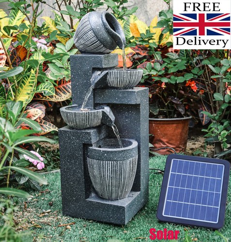 Solar powered garden water - garden,