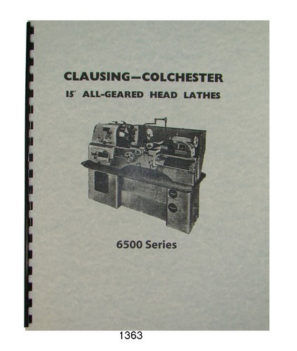 Clausing colchester 6500 - colchester,