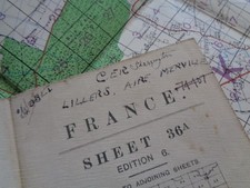 WW1 map of MILITARY CROSS