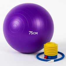 Exercise Ball with Pump Anti-Burst Gym Ball for Yoga Pregnancy & Pilates 75cm