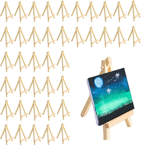 40pcs wooden mini - wooden, stand