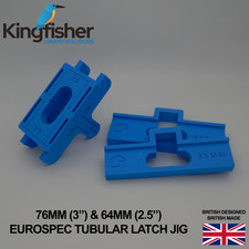 Tubular Door Latch Jig Kit Router Template for Euro-Spec 64mm & 76mm Latches