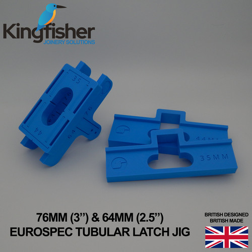 Tubular door latch jig - jig, kit