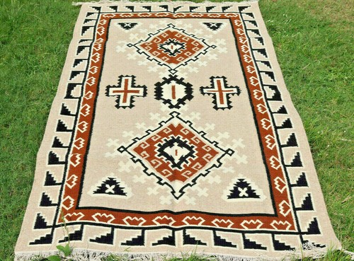 Large wool kilim - large, navajo