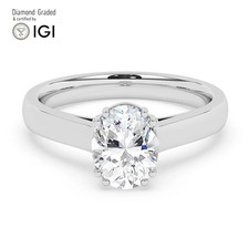 Oval Diamond Engagement Ring