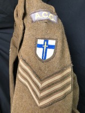 Original British Army Battledress Jacket - Size 41" Chest  - 2nd Army Sergenat