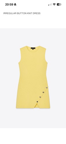Zara yellow knit dress - yellow,