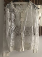 M&S Indigo Lace Ivory Cardigan