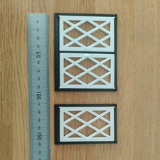 Not Hobbies Dolls House 1 single and 1 double Window Lattice B/W Opening Thin