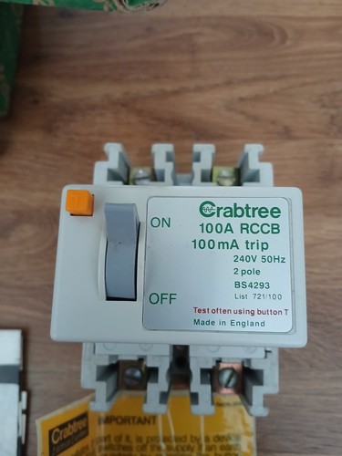 Bnib crabtree 100 amp 100ma - bnib,