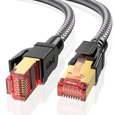 Cat 8 Ethernet Cable 8M, 40Gbps 2000Mhz High Speed Gigabit Lan Internet Cable