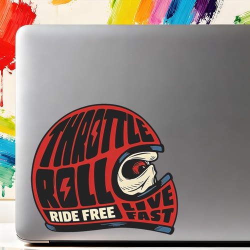 Funny helmet stickers vinyl - funny,