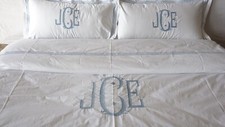 Monogram 400TC White Cotton