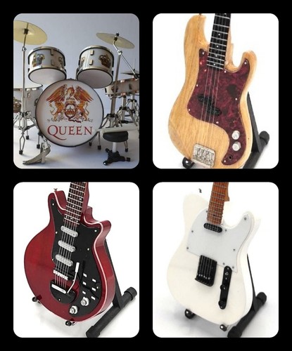 Miniature guitars of queen - guitars,