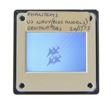 35MM SLIDE AIRCRAFT 1973 MCDONNELL DOUGLAS F-4 PHANTOMS II US NAVY B/WATERS A67