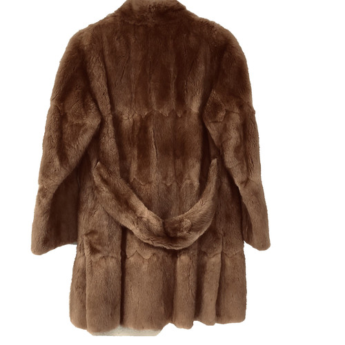 Vintage soft brown real - brown, mink