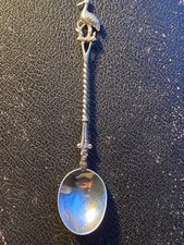Cast Sterling Silver Christening Spoon Hallmarked London Assay 1901 (14+ grams)
