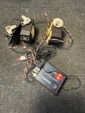 Futaba Vintage Fpr35 Receiver Servos X3 Working Rc Car Radio Gear 27mhz VGC
