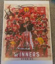 MULTI SIGNED ABERDEEN FC SCOTTISH CUP WINNERS PHOTO CHARITY AUCTION