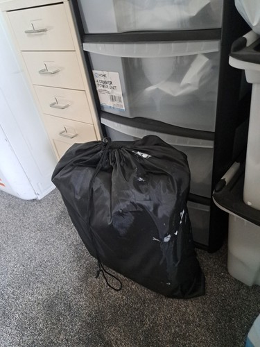 Black foldable portaloo - black,
