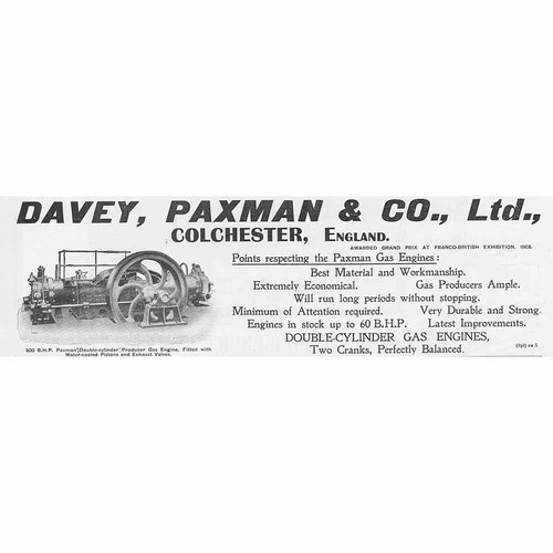 Colchester davey paxman - colchester, &