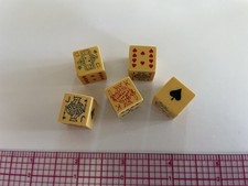 Vintage Poker Dice Crisloid
