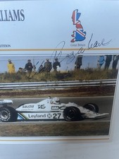 RARE WILLIAMS FW07 CLAY REGAZZONI SIGNED PHOTO WILLIAMS 1979 -1982 RARE SIGNED 