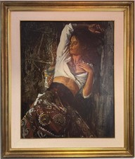 Very large oil painting young