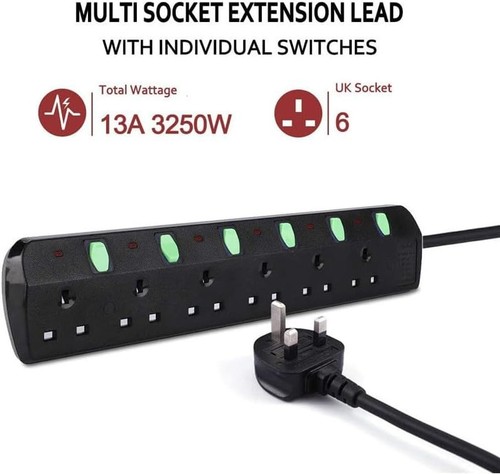 Gang power strip with - strip,