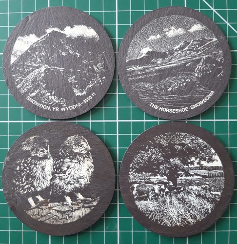 Coasters welsh slate round - coasters,