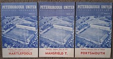 3 x PETERBOROUGH programmes