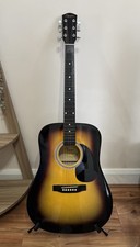 Squier by Fender SA-105 Acoustic Guitar - Sunburst - Excellent Condition