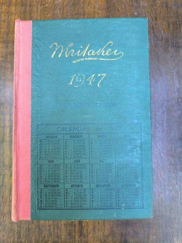 The whitakers almanac 1947 - almanac,