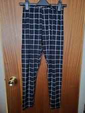Atmosphere Black And White Checked Leggings - Size 10