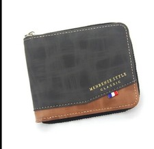 Mens Leather Designer Wallet RFID SAFE Contactless Card Blocking ID Protection