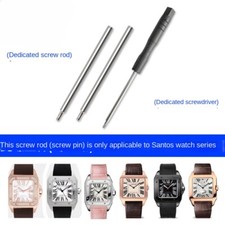 For Cartier Santos Screw Bar Strap Dial Screws 20 23mm Premium Watch Accessories