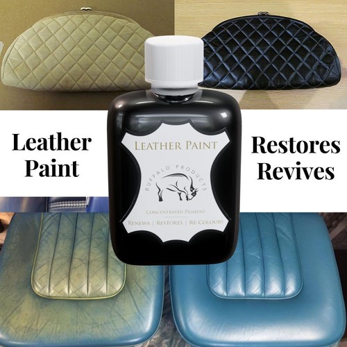 Black leather paint - leather, dye
