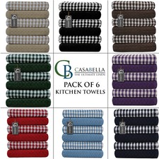 Pack of 6 Tea Towel 100%