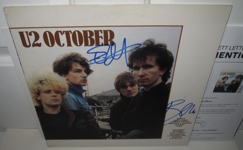Signed october album bono - u2,