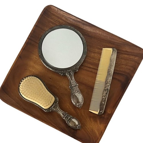 Vintage silver plated vanity - silver-plated,