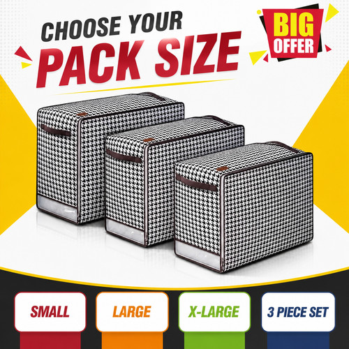 3pcs large storage bags - large,