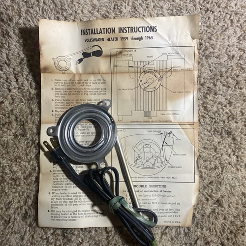 Vintage beetle engine oil - vintage,