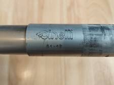 VINTAGE ALLOY CINELLI GIRO D'ITALIA 64-42 GROOVED HANDLEBARS 26.4mm ITALY